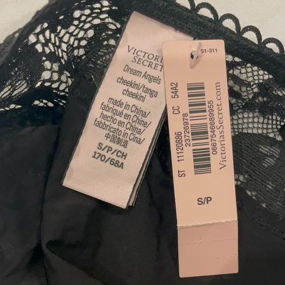 NEW WITH TAGS VICTORIA’S SECRET SIZE S 2 PK OF BLACK CHEEKY PANTIE - Picture 7 of 7